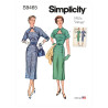 Vintage 1950´Kjole også plusmode Simplicity snitmønster 9465
