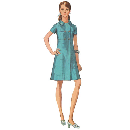 Vintage 1960´Kjole også plusmode Simplicity snitmønster 9466