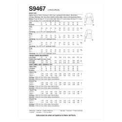 Skjorte Simplicity snitmønster 9467