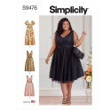 Kjole plusmode Simplicity snitmønster 9476