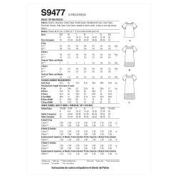 Sommerkjole  og bluse Simplicity snitmønster  9477 A