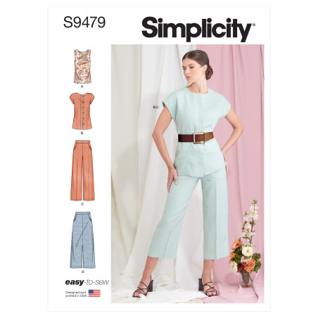 Bukser og bluse også plusmode  Simplicity snitmønster 9479