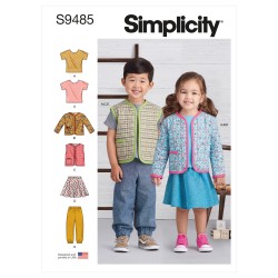 Børnetøj dreng/pige Simplicity snitmønster 9485 A