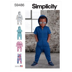 Jumpsuit dreng/pige Simplicity snitmønster 9486 A