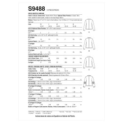 Cardigan ham/hende Simplicity snitmønster 9488 A