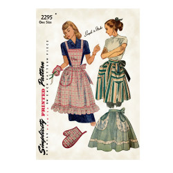 1940´vintage forklæde Simplicity snitmønster 9496 OS