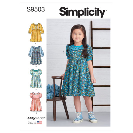 Pigekjole Simplicity snitmønster S9503 A