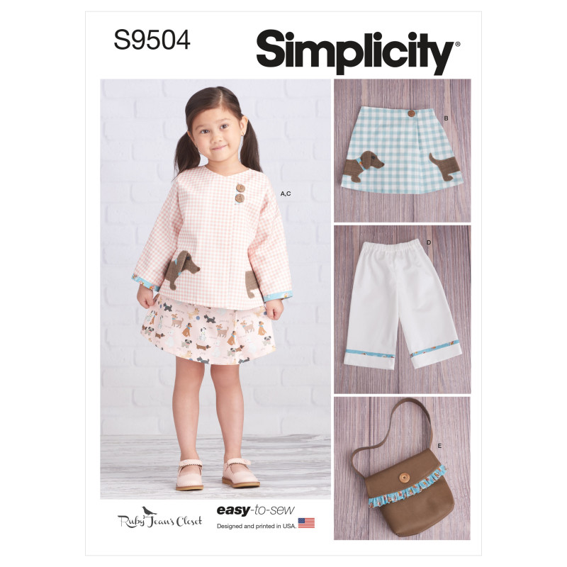Pigetøj Simplicity snitmønster  easy S9504 A easy