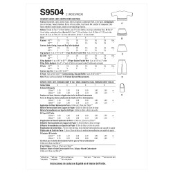 Pigetøj Simplicity snitmønster  easy S9504 A easy