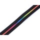 4mm spiral Lynlås med regnbueeffekt husk glider