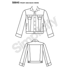 Cowboy jakke Mimi G Style snitmønster Simplicity 8845