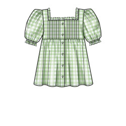 Bluse m/pufærme New Look snitmønster 6719