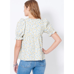 Bluse m/pufærme New Look snitmønster 6719