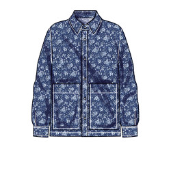 Herre/dame jakke/storskjorte New Look snitmønster 6724