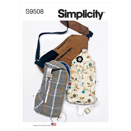 Sling Bags  taske Simplicity snitmønster S9508 OS