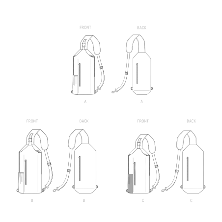 Sling Bags  taske Simplicity snitmønster S9508 OS