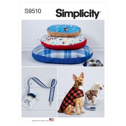 Hundeseng og tøj til hunden Simplicity snitmønster S9510 A