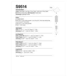 Tech Accessories Simplicity snitmønster S9514 OS