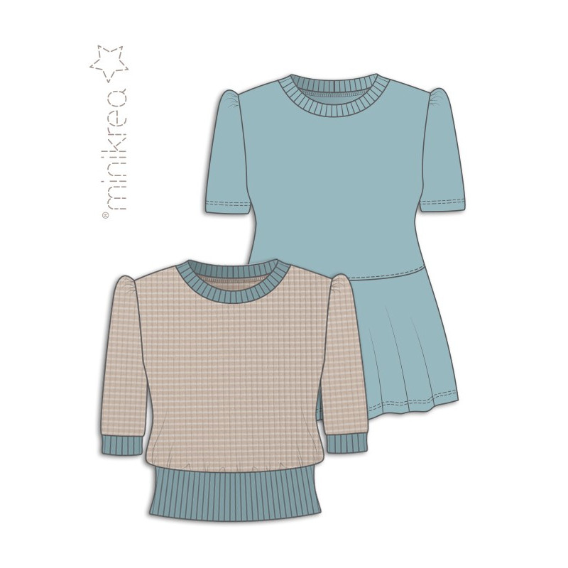 Retro T-shirt Minikrea snitmønster 70270 Retro T-shirt Minikrea snitmønster 70270