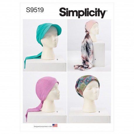 Turban og hue Simplicity snitmønster S9519 A