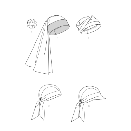 Turban og hue Simplicity snitmønster S9519 A