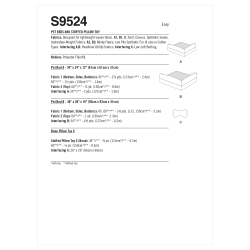 Hunde seng Simplicity snitmønster S9527 OS