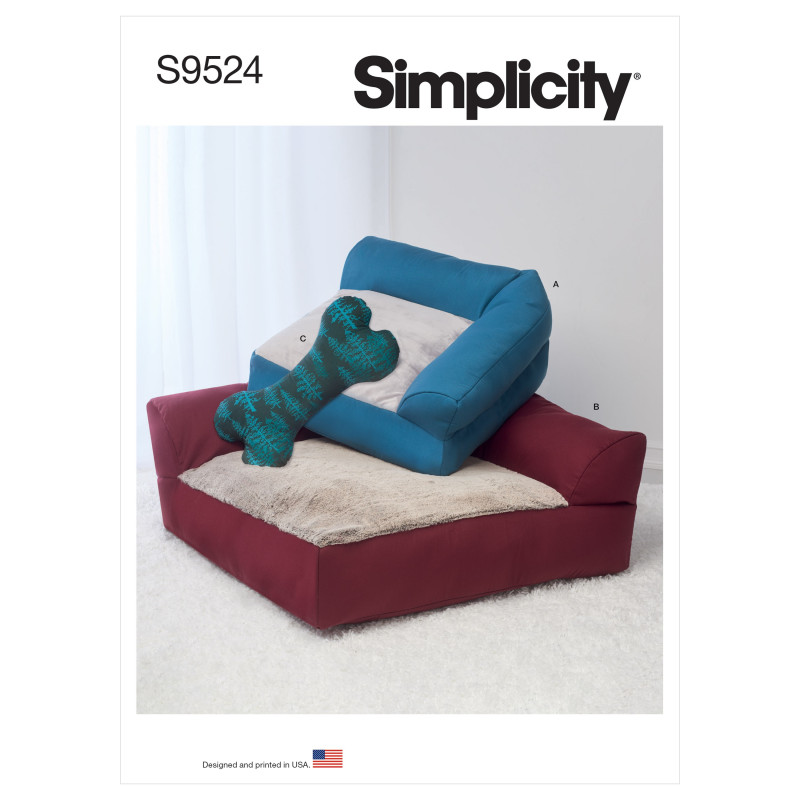 Hunde seng Simplicity snitmønster S9527 OS Hunde seng Simplicity snitmønster S9527 OS
