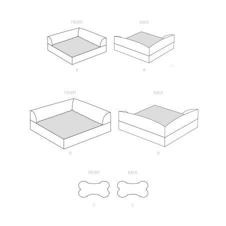 Hunde seng Simplicity snitmønster S9527 OS