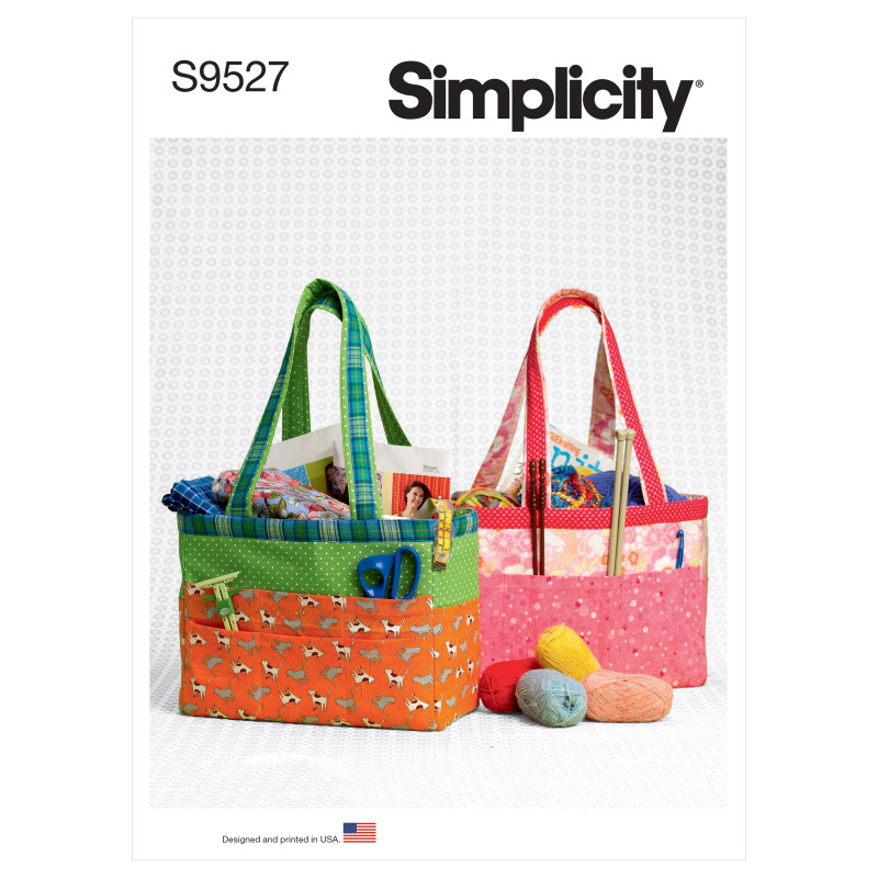 Strikke taske/sy taske  Simplicity snitmønster S9527 OS