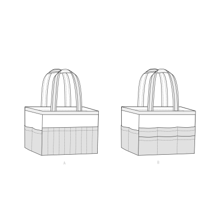 Strikke taske/sy taske  Simplicity snitmønster S9527 OS