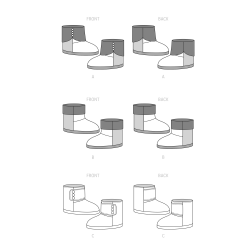 Hjemmesko/støvler Simplicity snitmønster S9531 A