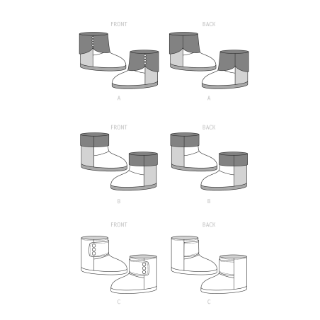 Hjemmesko/støvler Simplicity snitmønster S9531 A