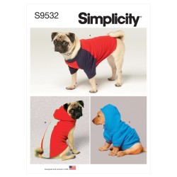 Hunde tøj Simplicity snitmønster S9532 A
