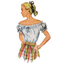 1940´vintage bluse Simplicity snitmønster 9538