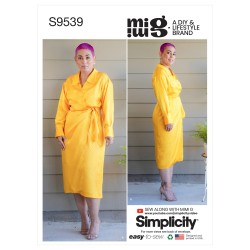 Slå-om kjole Simplicity snitmønster S9539