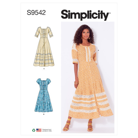 Kjole Simplicity snitmønster S9542 A
