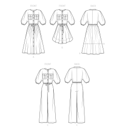 Jumpsuit og kjole  også plusmode også plusmode Simplicity snitmønster S9544