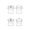 Bluse m/bærestykke Simplicity snitmønster S9546 A