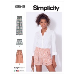 Shorts og nederdel Simplicity snitmønster S9549 A