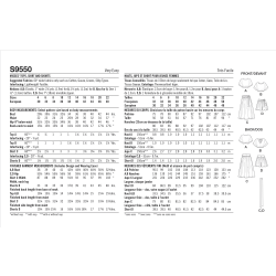 Bluse og nederdel Simplicity snitmønster S9550