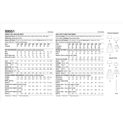 Bluse og nederdel  plusmode Simplicity snitmønster S9551