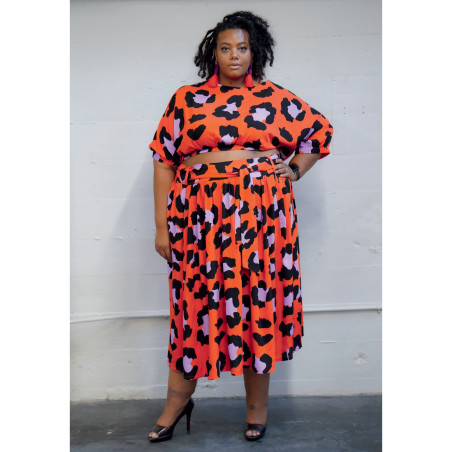 Bluse og nederdel  plusmode Simplicity snitmønster S9551