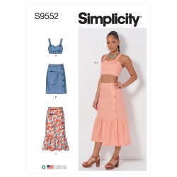 Top og nederdel Simplicity snitmønster S9552
