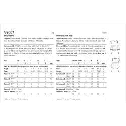 Babydragt og babykjole Simplicity snitmønster easy  S9557 A