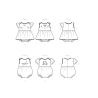Babydragt og babykjole Simplicity snitmønster easy  S9557 A