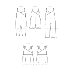 Jumpsuit børnetøj  Simplicity snitmønster S9558