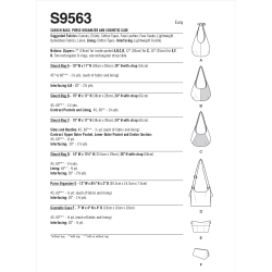 Kosmetikpung og taske Simplicity snitmønster S9563 OS