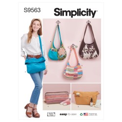 Kosmetikpung og taske Simplicity snitmønster S9563 OS