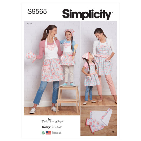Forklæde til mor/barn Simplicity snitmønster S9565 A