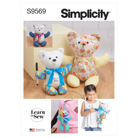 Bamse Simplicity snitmønster S9569 A